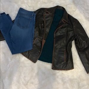 ELEGANT LEATHER JACKET🤎